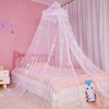 Beinou Bed Canopy for Girls with Timer Remote Canopy Bed