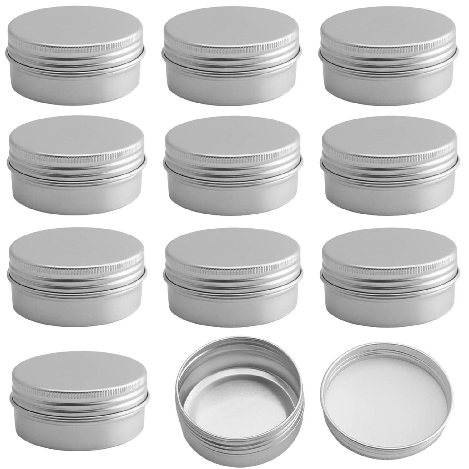 fogman Aluminum Can Cream Case Refill Container Small Divider Container ...