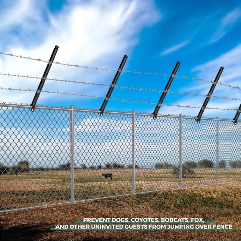 18 Pack Chain Link Fence Extension, 25.2'' Fence Extension Height,