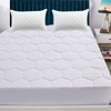 4AS Quilted Mattress Protector Double Bed - Hypoallergenic Deep Fitted