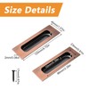 MOROBOR Recessed Finger Pulls, 2PCS Rectangular Flush Pulls 4.7 Inch