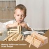 Geytetqi 80 PCS 1/2" x 1/2" x 12" Unfinished Wood