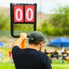 INOOMP 2-Digital Portable Table Top Scoreboard Flipper Scoreboard Score Keeper