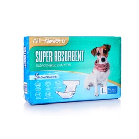 All-Absorb Disposable Female Dog Diapers, Large