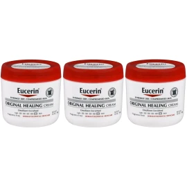 Eucerin Original Healing Rich Cream Jar 16oz(3 Pack)