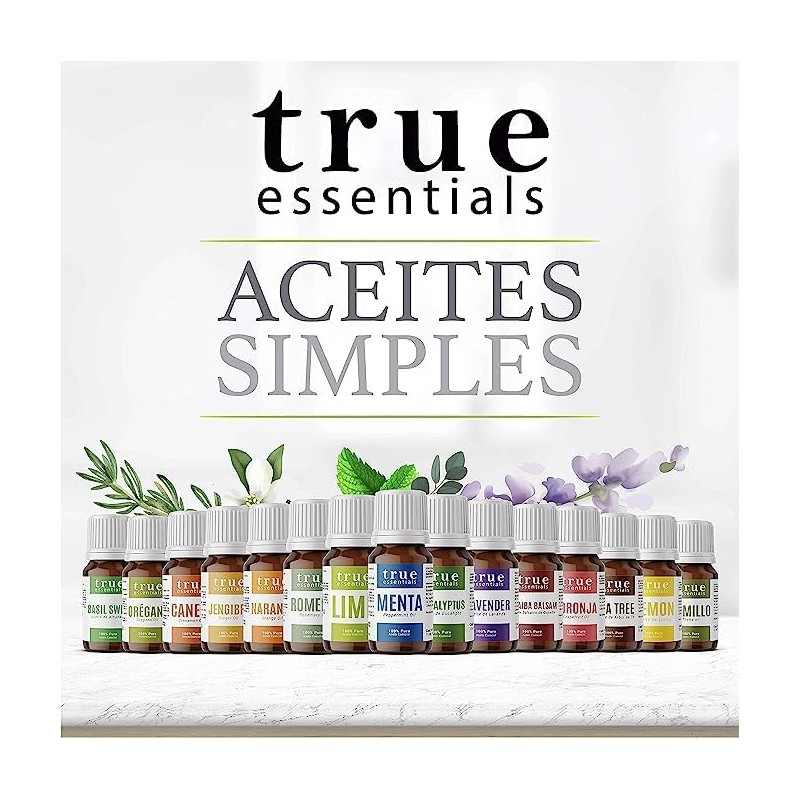 Aceite Esencial Basil Sweet (Albahaca) 15ml True Essentials, colección de