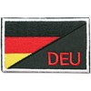 German Flag DEU Velcro Patch Detachable Military Airsoft Embroidery Patch