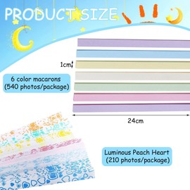 OAOSDH 750 Origami Sticks, Handmade Origami Materials, Craft Paper, DIY Paper Stars, Creative Origami Art