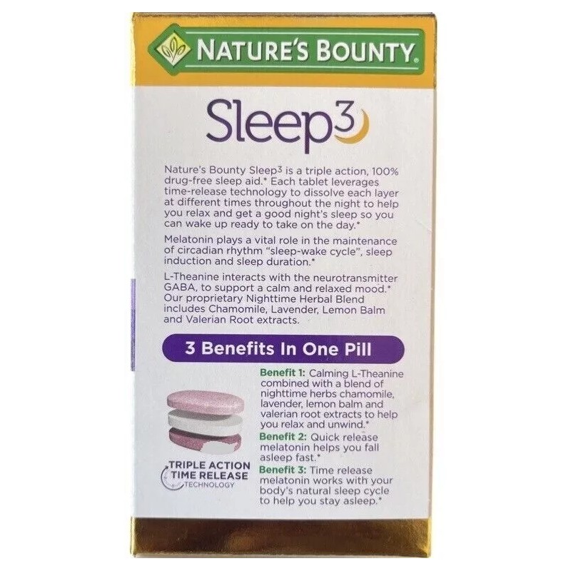 Nature’s Bounty Sleep3 10mg 120 tablets