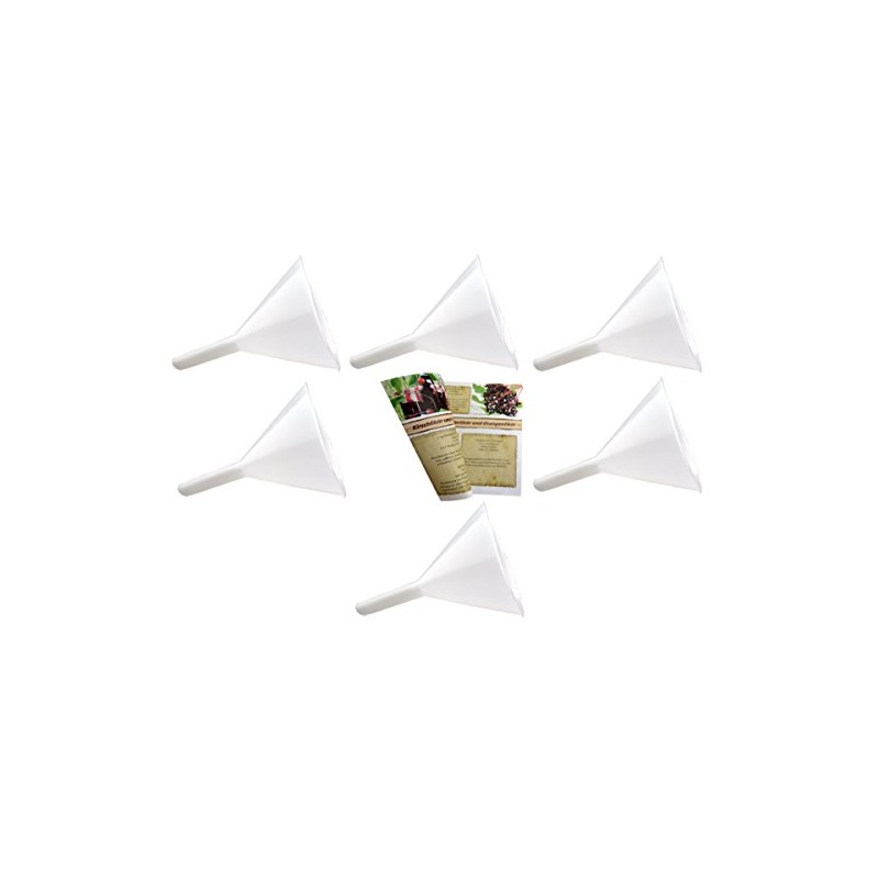 gouveo Set of 6 funnels 100 mm, funnel set, filling