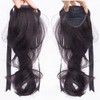 2PCS Short Wavy Ponytail Extension with Hair Tie 30cm Natural
