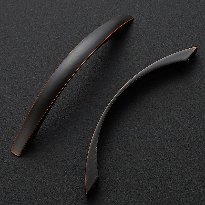 Ravinte 10 Pack Cabinet Pulls 5 Inch Oil-Rubbed Bronze Curved