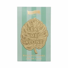DesignWorks Ink Vintage Sass Brass Bookmark, Leaf Me Alone