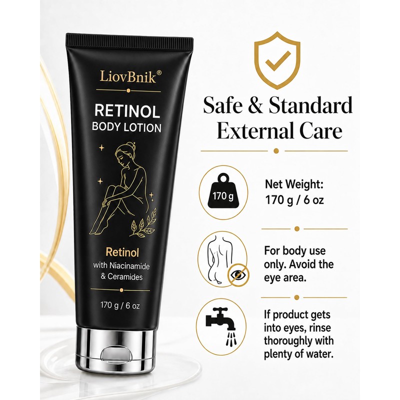 Retinol Body Lotion, Niacinamide & Ceramides for Smooth Firm Skin.L