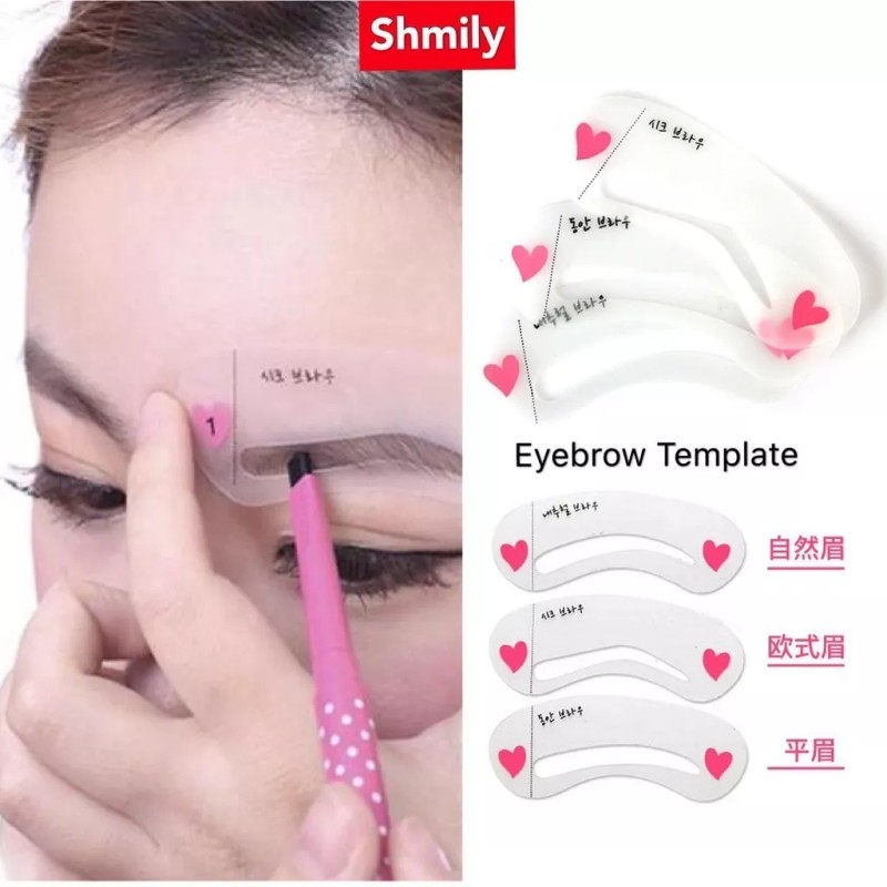 OEM Plantilla Para Ceja 3 Tipo Fashion Ceja Perfecta Al