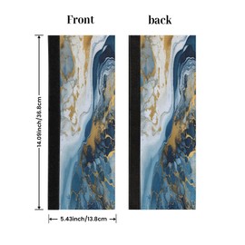 Piolysio Ocean Blue Marble Fridge Door Handle Covers Washable Kitchen Appliance Handles Sleeve Protector for Refrigerator Dishwasher Oven Cabinet, Set of 2