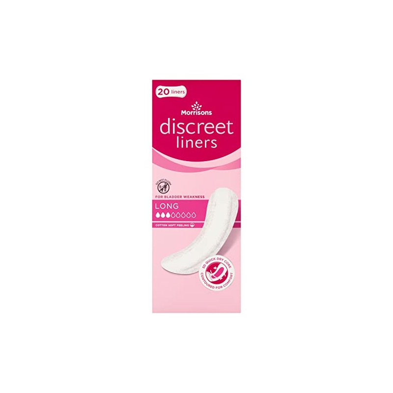 Morrisons 20 Long Comfort Liners