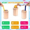 puiaxod Montessori Toy from 1 Year, 3-in-1 Colourful Montessori Wooden