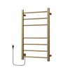 Z&Zhanle Electric Heated Towel Rack, Gold Finish, Wall Mounted Bathroom
