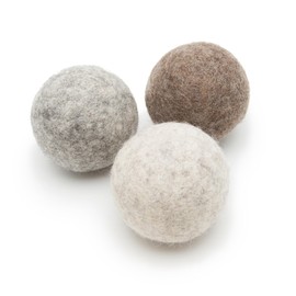 Glaciart One Felt Wool Balls for Dogs (3 Pcs)| Durable Dog Chew Toy, Puppy Chew Toys for Teething & Dog Teeth Cleaning | Pet Toys Fetch Games & for Anxiety/Boredom | Great for Small or Medium