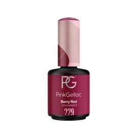 Pink Gellac Shellac Gel Nail Polish 15 ml for UV LED Lamp 229 Berry Red Dark Red Gel Nail Polish for UV Nail Lamp Pink LED Nail Polish Gel Polish Nail Gel