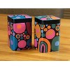Eigenart Case Cheerful TCF7070109 Set of 2 Square Metal Tins