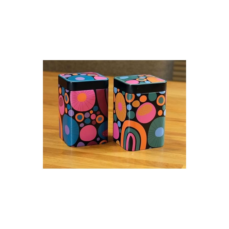 Eigenart Case Cheerful TCF7070109 Set of 2 Square Metal Tins