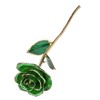 Forever Green Rose 24K Real Artificial Flower with Leaf and