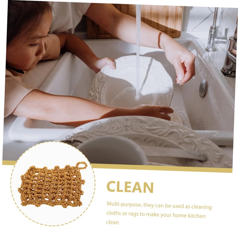 VILLFUL Polyester Mesh Design Dish Towels Dish Wash Rags Kitchen