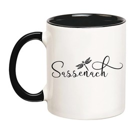 Fonhark - Taza Sassenach, Outlander, Claire Randall, Jamie Fraser, taza de café escocés, taza de café de 11 onzas