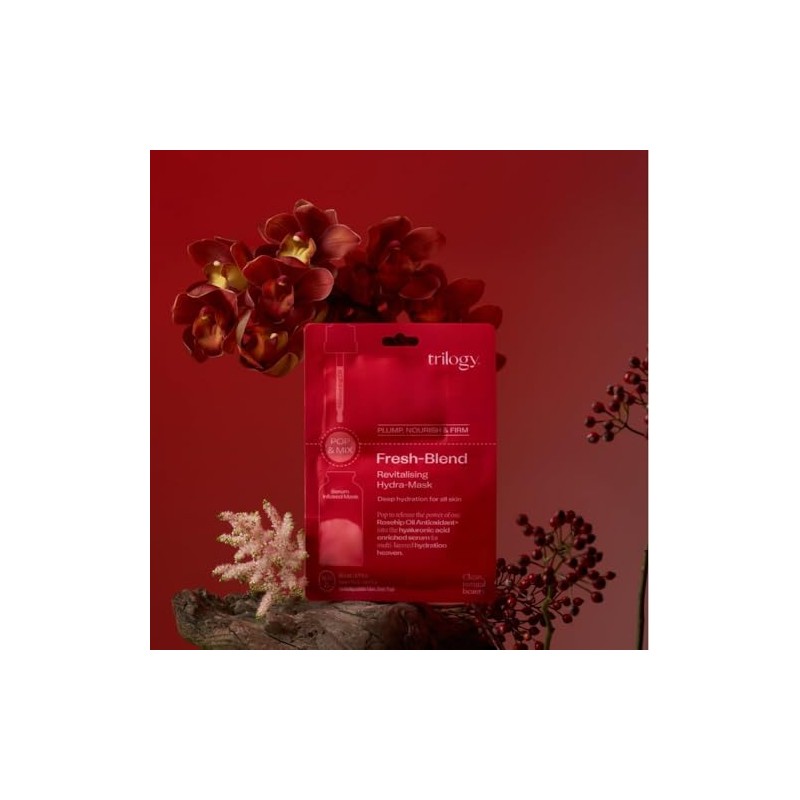 Trilogy Fresh Blend Oil + Sheet Mask, Set of 3,