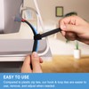 100 PCS 8 Inches Reusable Cable Ties | Adjustable Cord