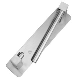 Ksden Adhesive Toilet Paper Holder Brushed Nickel Bathroom Double Post Pivoting Toilet Tissue Holder Roll Holder Stick On No Drilling Stainless Steel