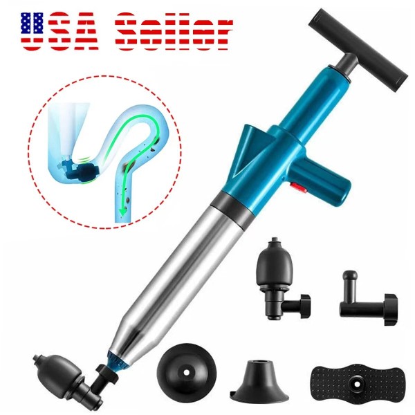 Unbranded High Pressure Toilet Air Plunger Kit Air Toilet Unclogger