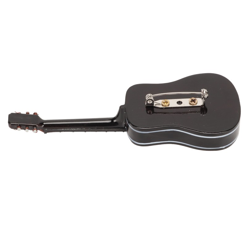 Musical Instrument Lapel Pin Guitar Shaped Miniature Instrument Lapel Brooch