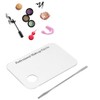 Mixed Color Nail Palette and Stainless Steel Tool Kit Transparent