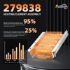 279838 Dryer Heating Element for Amana NED4655EW1 NED4600YQ1 NED4655EW0 NED4600YQ0