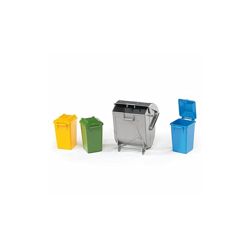 Bruder Garbage Can Set, 3 Small/1 Large