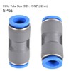 TA-VIGOR 12mm Straight Push Connectors, Pneumatic Connectors PE Tube Quick