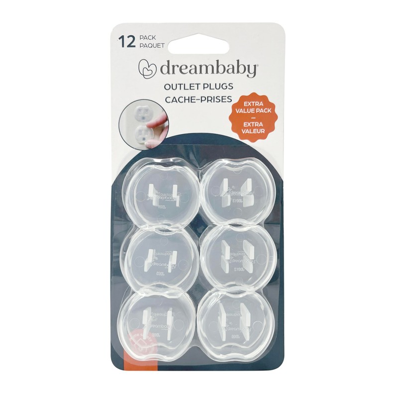 Dreambaby Child Safety Outlet Plug 12-Pieces Pack
