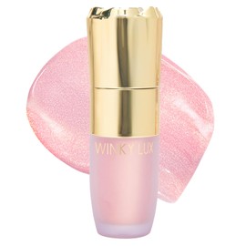 Winky Lux Cheeky Rose Liquid Highlighter, Gel Cream Highlighter with Blendable Buildable Pigment, Long-Lasting Weightless Finish, Pink Opal