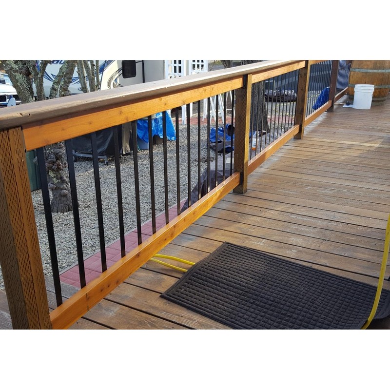 SCARIU 26 Pack Deck Balusters 36”Thicker Rectangle Staircase Baluster Black