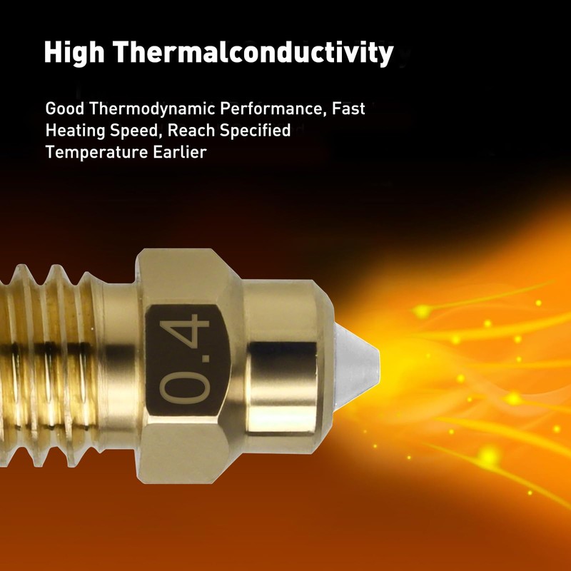 olzzdda Upgrade Ceramic nozzles for Elegoo Centauri Carbon Hotend Print