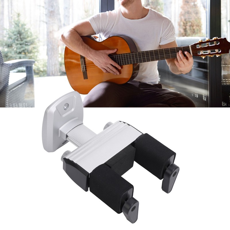 Automatic Lock Guitar Wall Mount Hanger Gravity Lock Instrument Hanger