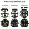 Yzpacc Airsoft Helmet Padding Helmet Pads Set, Second Generation Green