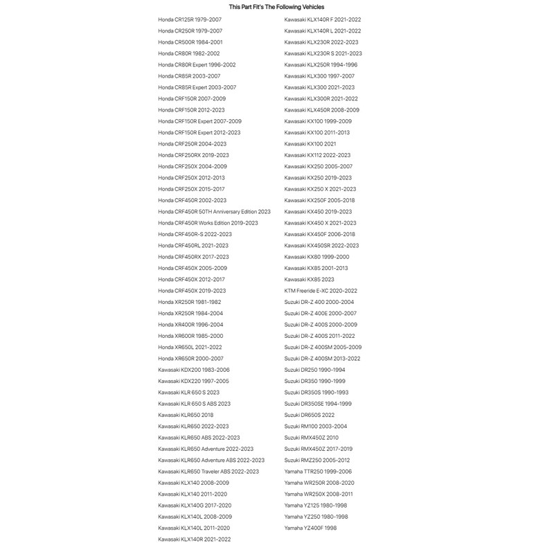 TUSK Spoke Torque Wrench Replacement Head 6.0 mm for Kawasaki