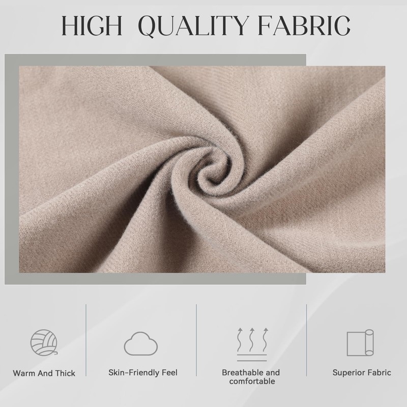 Mens Scarf Winter, Cold Weather Warm Thick Scarves, Soft Stylish