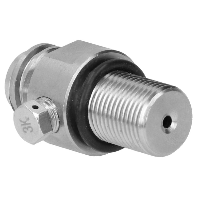 Soda Cylinder Valve Electroplating Brass CO2 Valve Adapter for M18x1.5