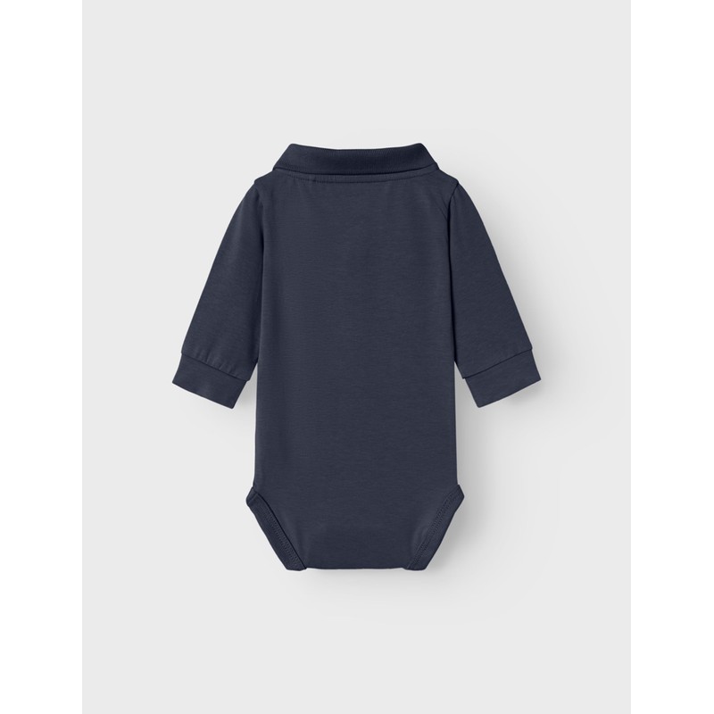 NAME IT Boy Romper Polo Shirt, Dark Sapphire