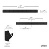 Umbra Flip Wall-Mounted Coat Rack with 8 Hooks – Modern,